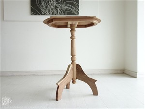 チーク総無垢材 サイドテーブルANQN/H カフェテーブル コーヒーテーブル 花台 飾り棚 プランツスタンド ナチュラル 銘木家具