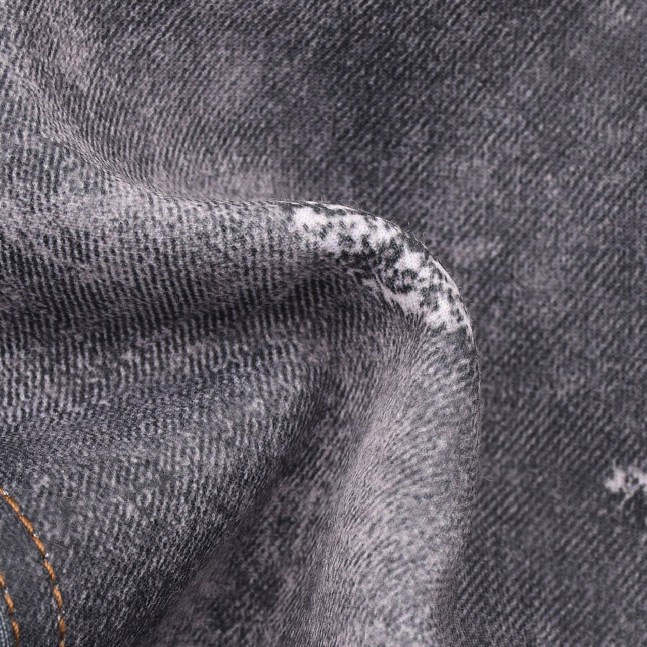 【WE11DONE】BLACK MENS TROMPE L'OEIL DENIM CARPENTER - 10