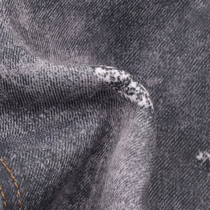 【WE11DONE】BLACK MENS TROMPE L'OEIL DENIM CARPENTER