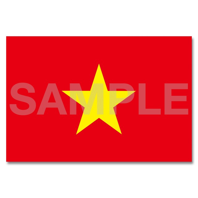 世界の国旗ポストカード ＜アジア＞ ベトナム社会主義共和国 Flags of the world POST CARD <Asia> Socialist Republic of Viet Nam