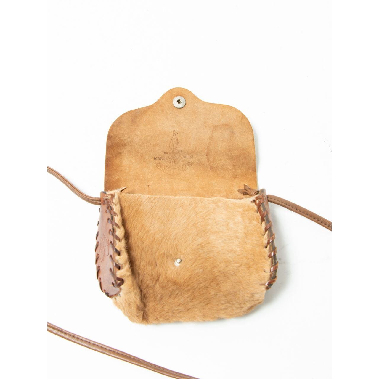 【Made in Australia】Kangaroo fur mini crossbody bag（オーストラリア製 カンガルーファー ミニクロスボディバッグ）10d