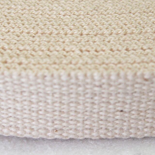 綿テープ コットン 厚地 生成 15mm幅 1反50m