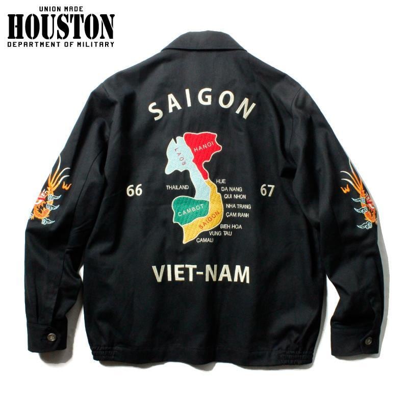 HOUSTON ヒューストン ベトジャン ベトナムジャケット マップ地図柄