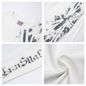VINTAGE ストリート フラッグプリント ロングTシャツ T2279