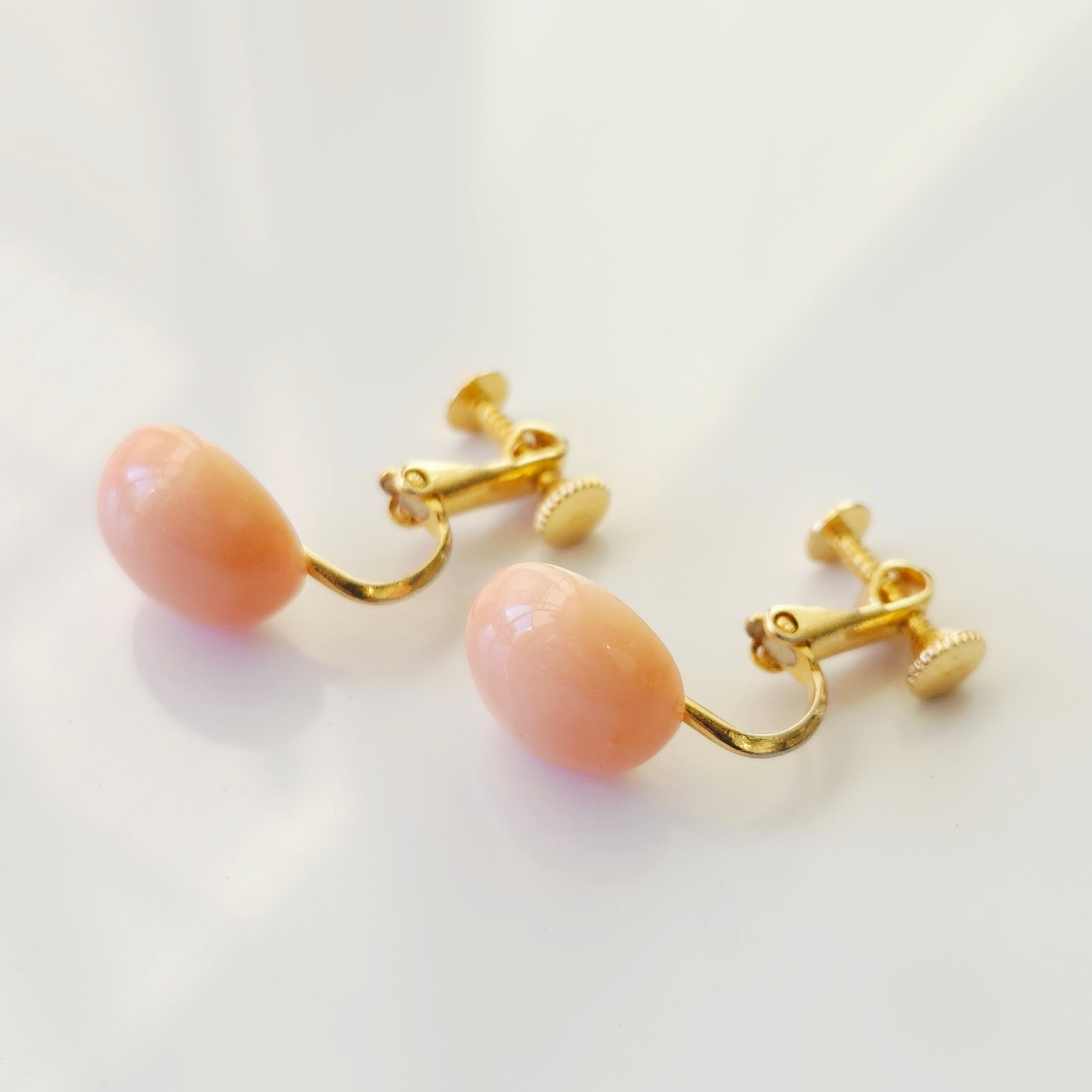 深海珊瑚イヤリング 031 【商品紹介動画が商品説明からご覧いただけ