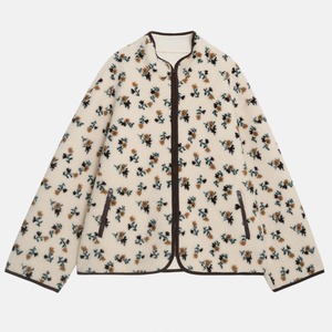 floral boa jacket　J00243