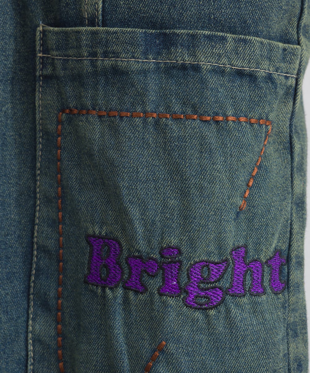 D262154 ポケット刺繍デニムパンツ / Pocket Embroidered Denim Pants