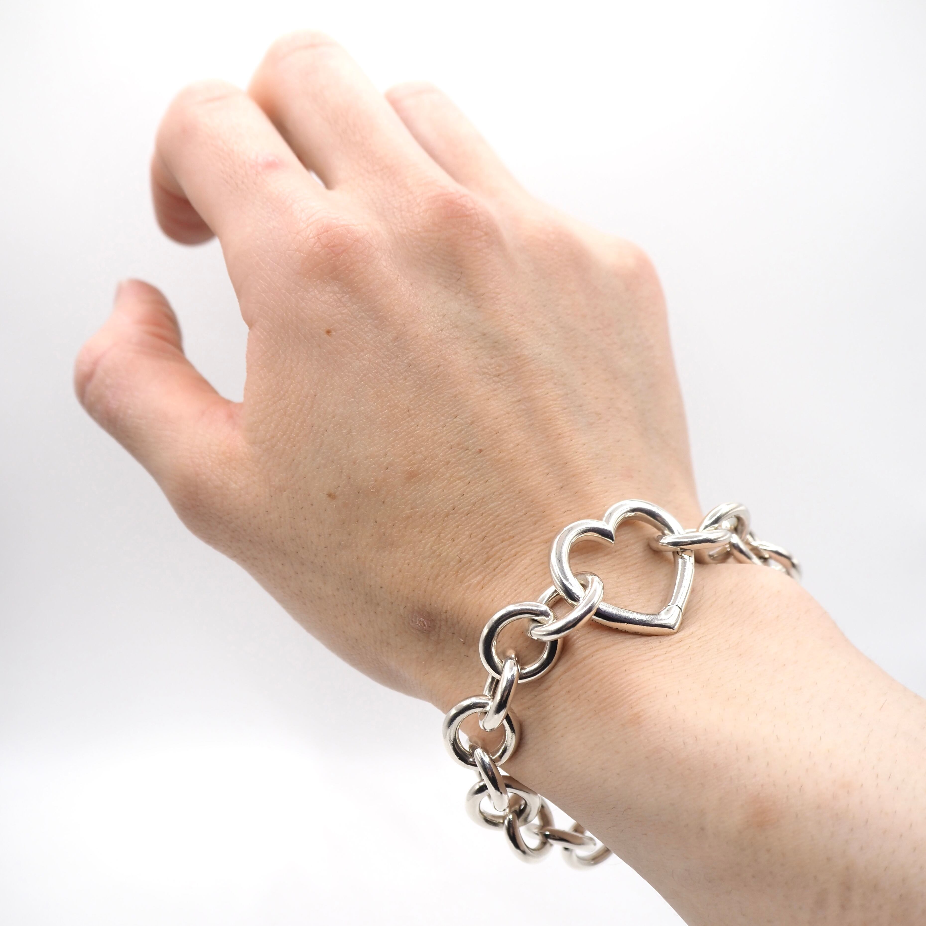 キ*イ様 【レア】Tiffany & Co. 925シルバー ハートブレスレット TIFFANY&Co.（ティファニー） ハート ヴィンテージ ブレスレット