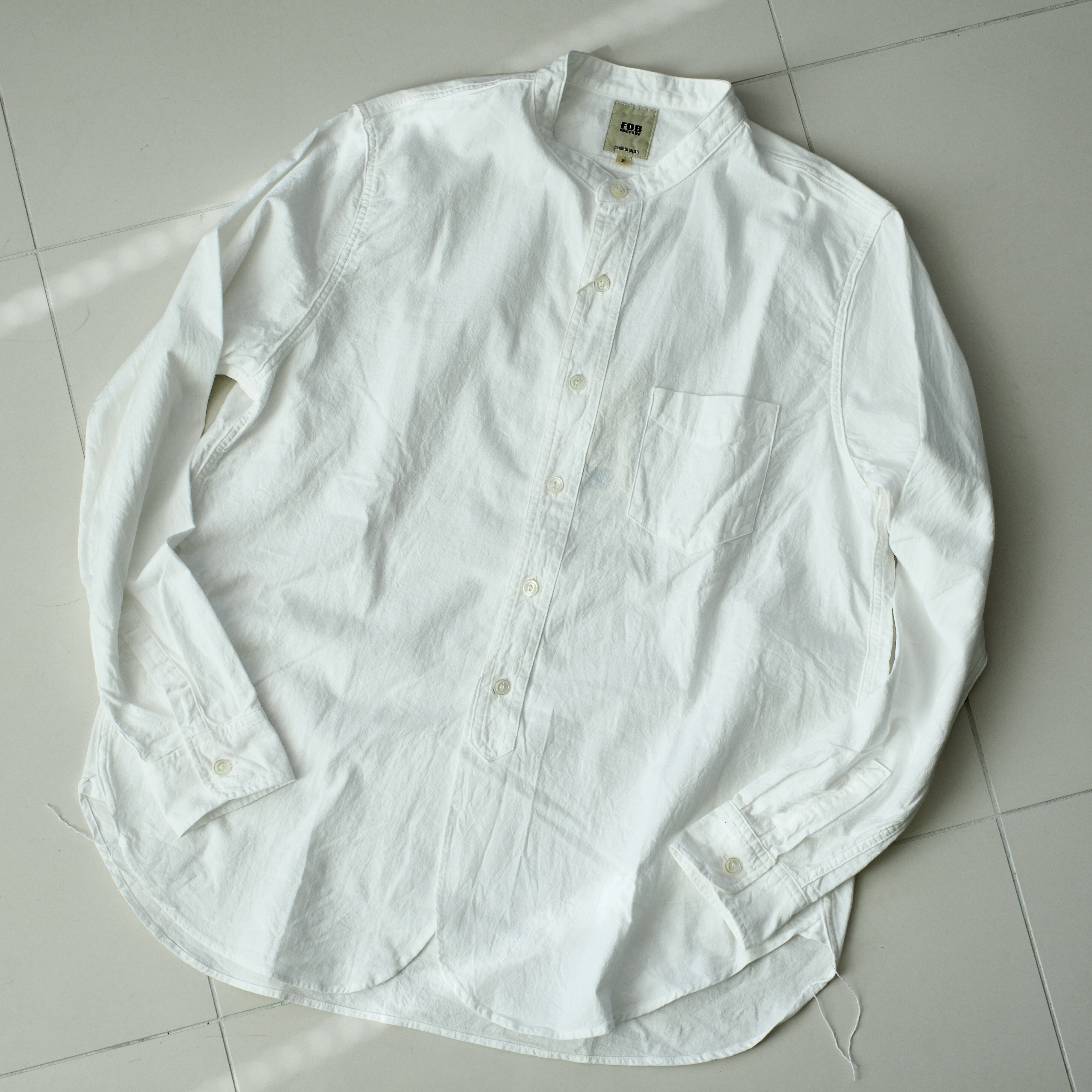 FOB FACTORY】BAND COLLAR SHIRT | dros dro