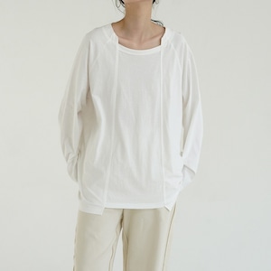 double line long tee N10290