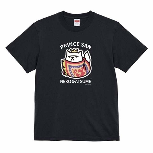 【受注生産品】ねこあつめ　こいこいさん　推しねこTシャツ　大きいサイズ　背中プリント+胸元ロゴ（ホワイト）