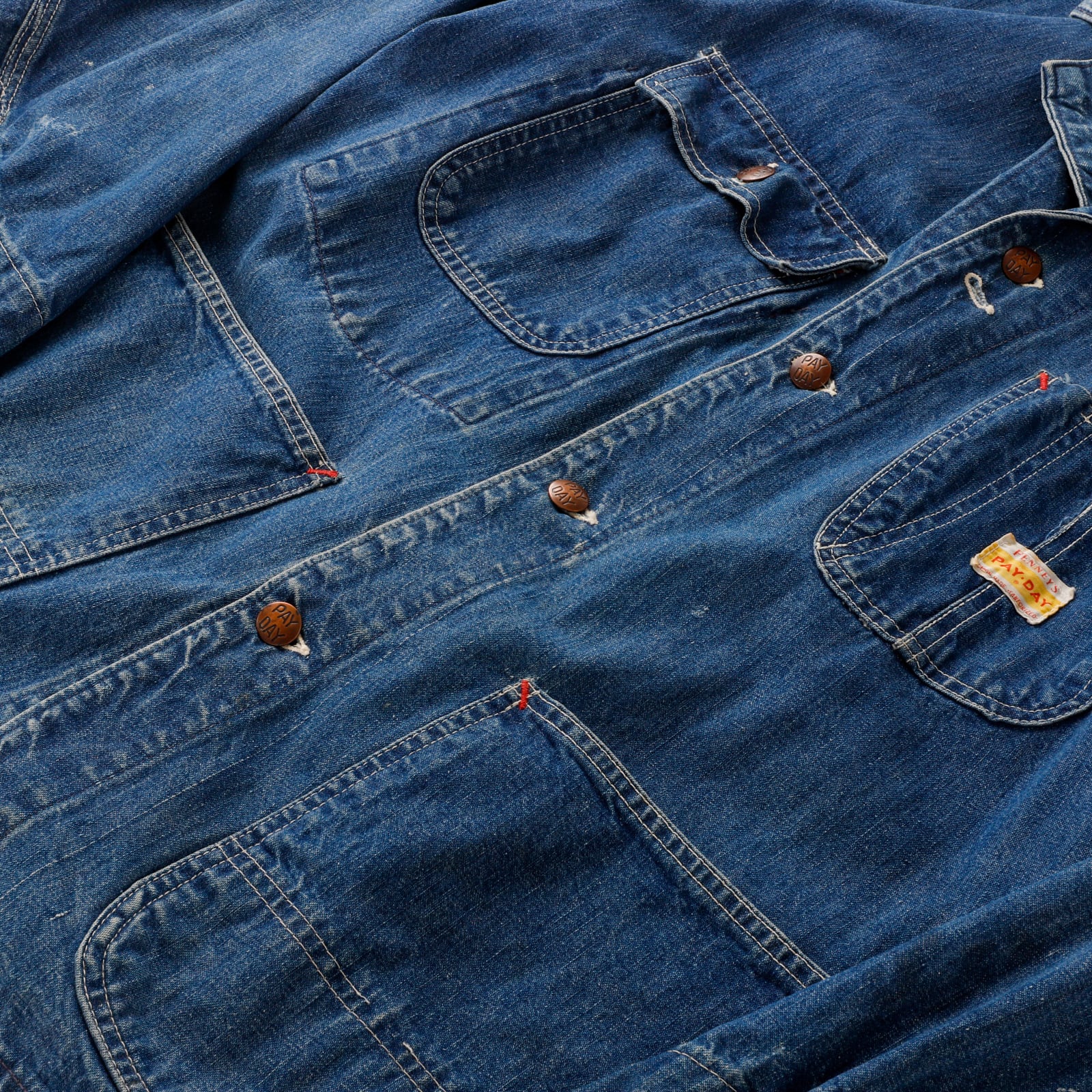 極美品】50s special vintage Denim coverall jacket 極美品】50s special vintage Denim coverall jacket
