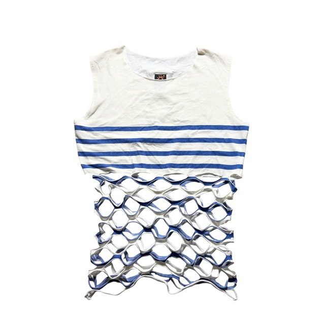 Jean Paul GAULTIER SOLEIL net switching no sleeves pullover