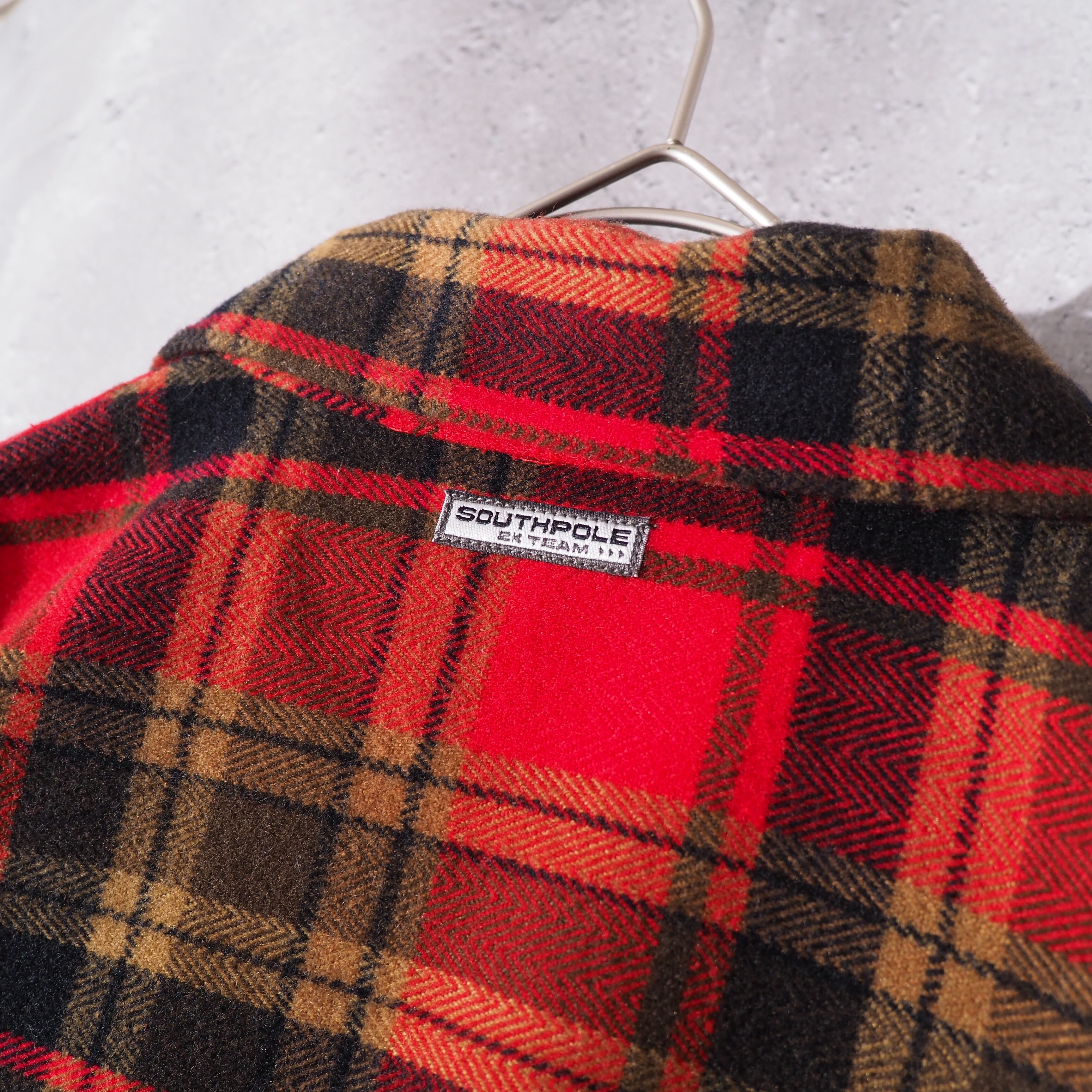 2000s " SOUTHPOLE " Flannel check Full zip shirt jacket
