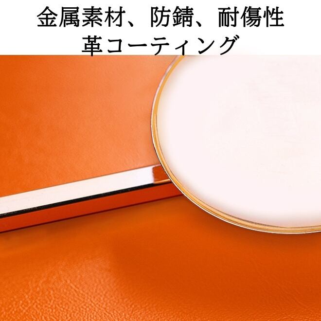 オレンジ ラウンド クリエイティブ クロック 掛け時計 見やすい文字盤
