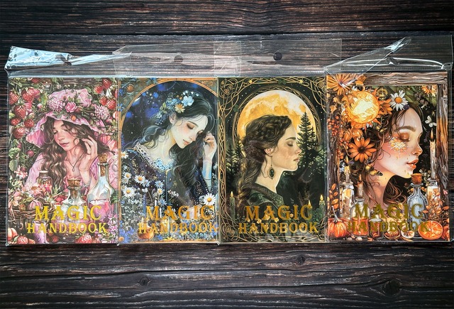 魔法の大容量PETシールブック　魔幻手册（Magic handbook）シリーズ【美好的一天(have a good day)】[HG-32s]