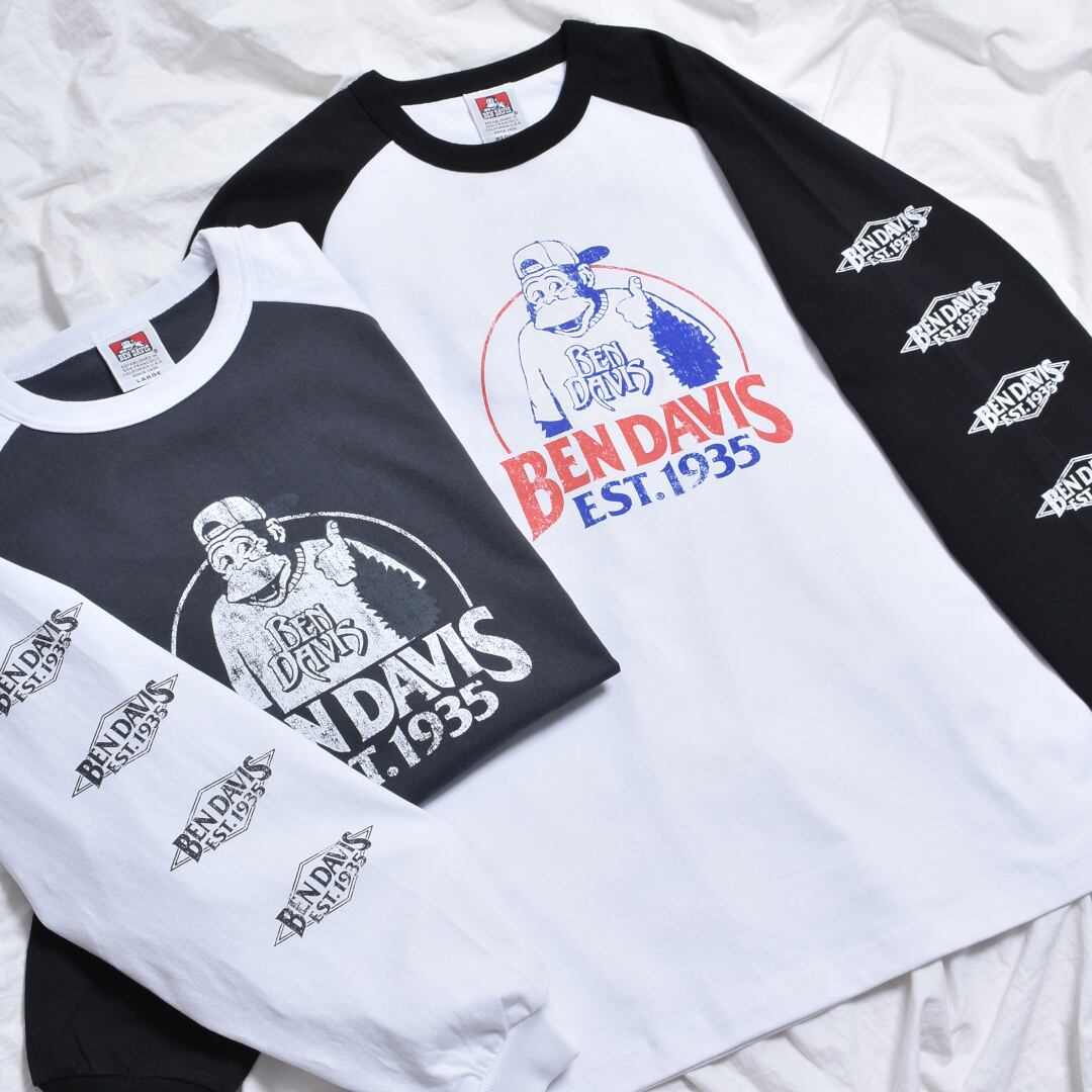 【BEN DAVIS】2024S/S CircleGorilla ラグランロンT