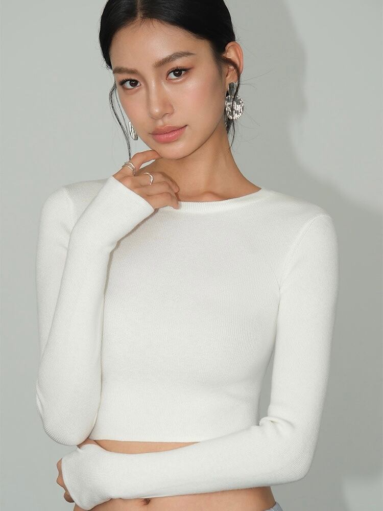 エッセンシャルクロップトップ