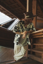 VOLT×GOODHELLER " CRANE ALL-OVER PRINT ALOHA SHIRT "