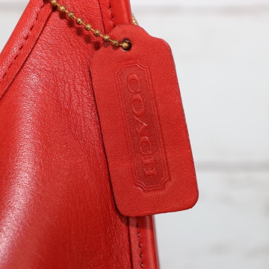 OLD COACH オールドコーチ ワンショルダーバッグ 赤 本革 OLD COACH オールドコーチ ワンショルダーバッグ 赤 本革