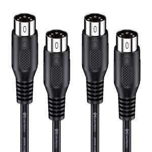 【新着特価】Cable Matters 2本セット MIDIケーブル - 3m、5ピンDIN オス-オス、MIDI ケーブル、キーボード・シンセサイザー・電子ドラム・電子ピアノ・オーディオインターフェース対応