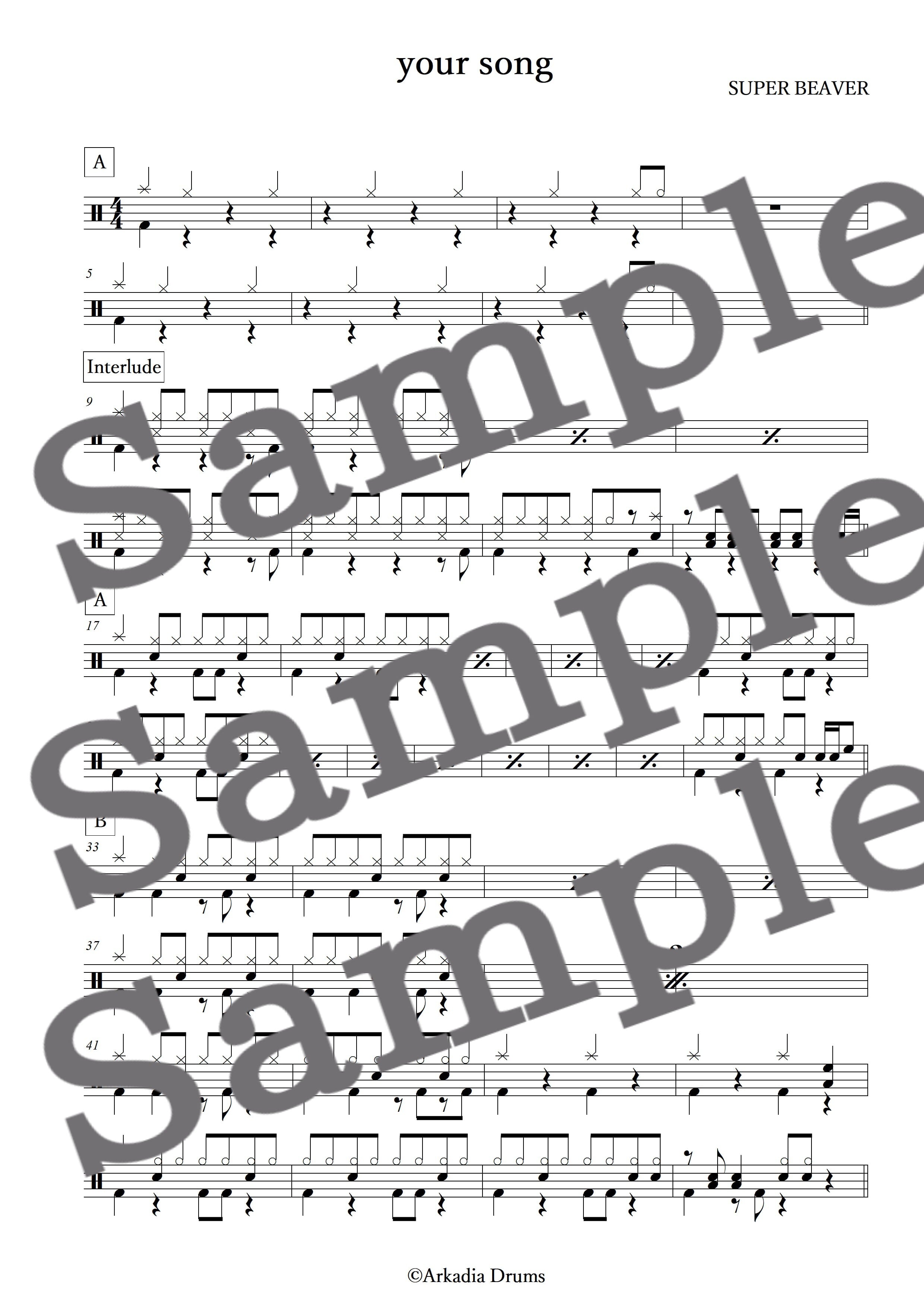 your song(SUPER BEAVER)