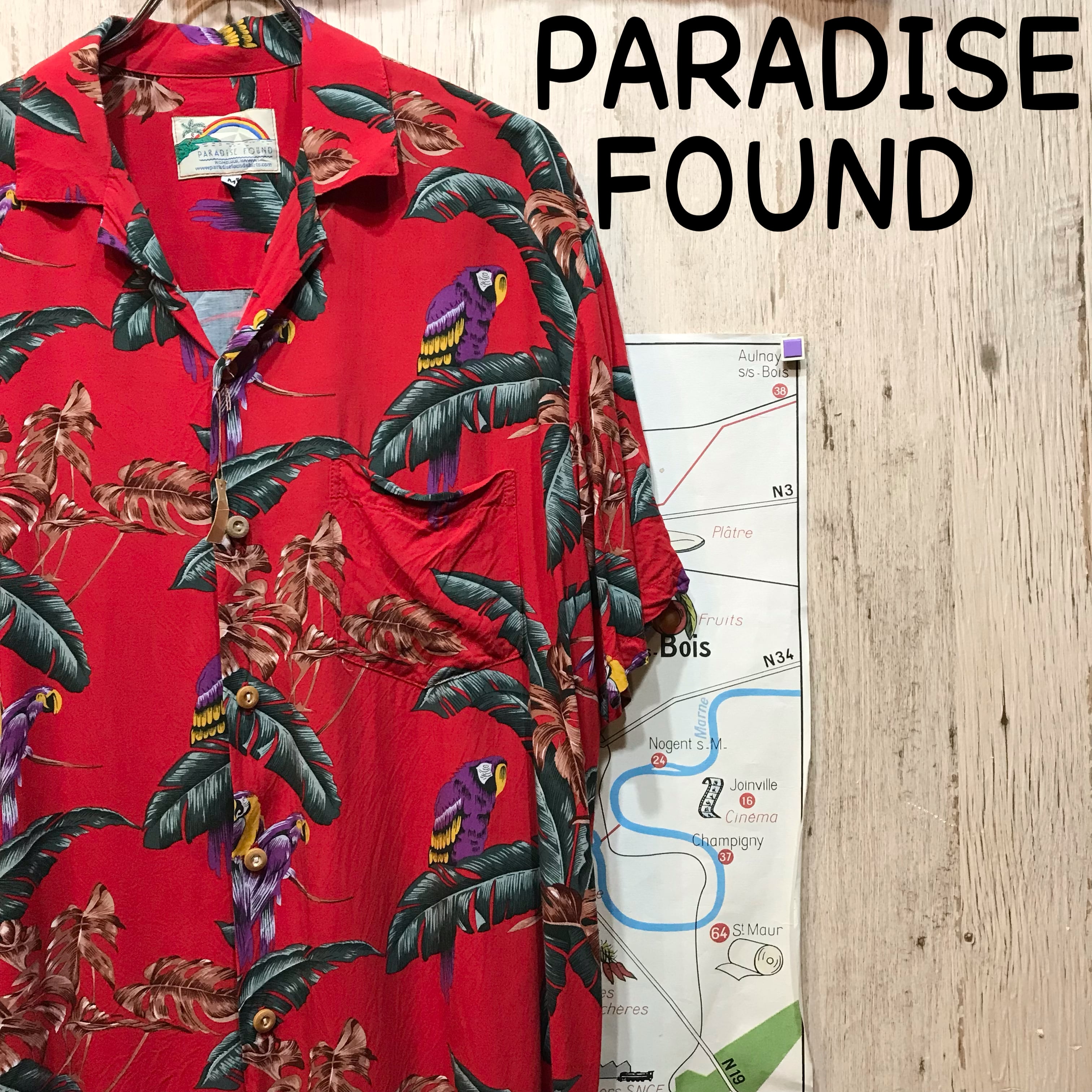 PARADISE FOUNDアロハシャツ