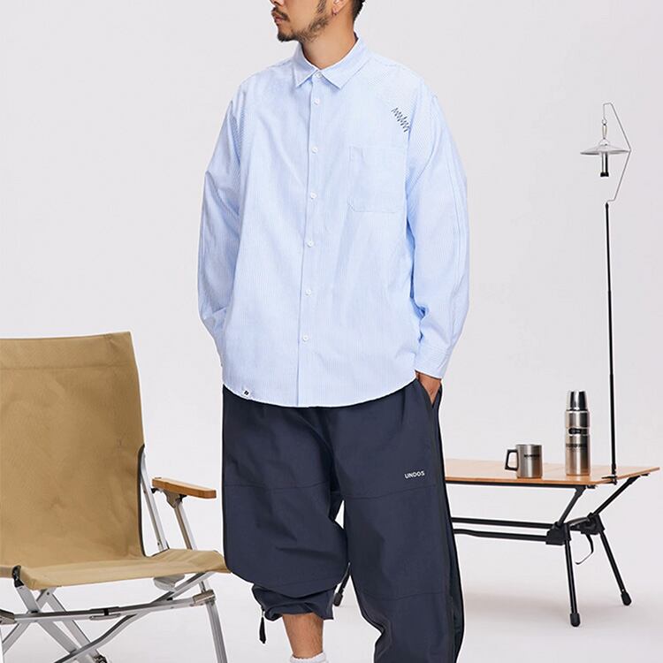 ★RETRO CASUAL STRIPED SHIRT　　　A0702