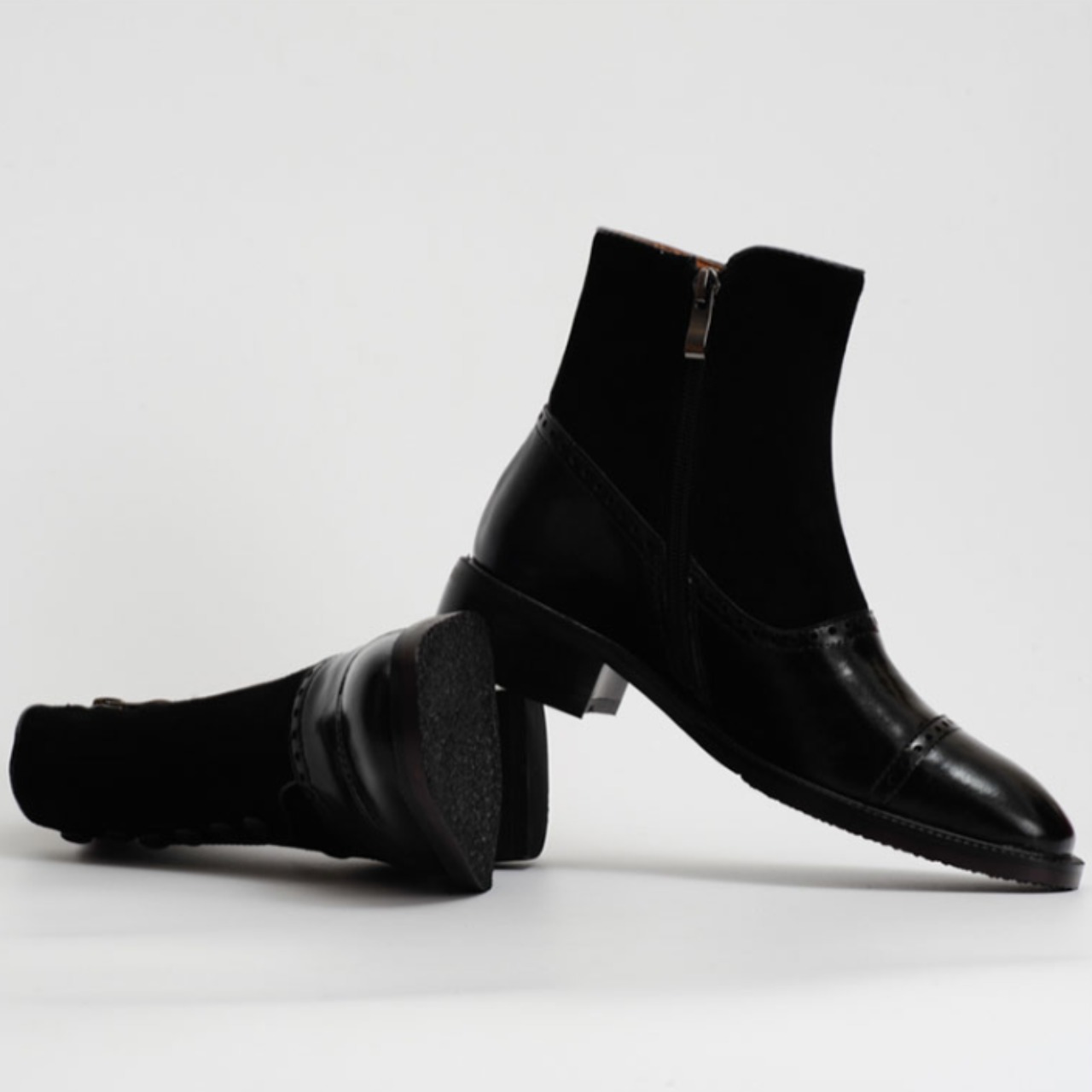 Cavalière Suede Mix Short Boots F0845