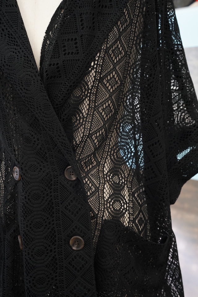 LACE DOLMAN SHORT SLEEVE JACKET