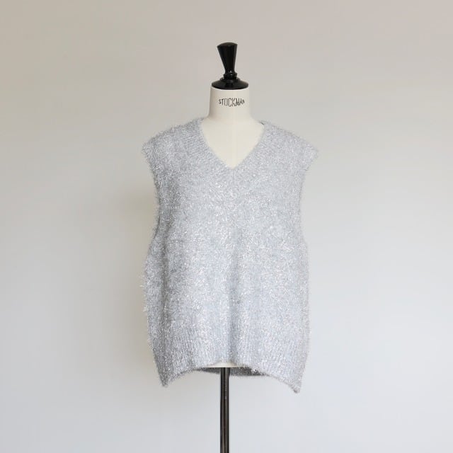 2022セール お値下げ！【試着のみ】gypsohila Glitter Knit Vest ...