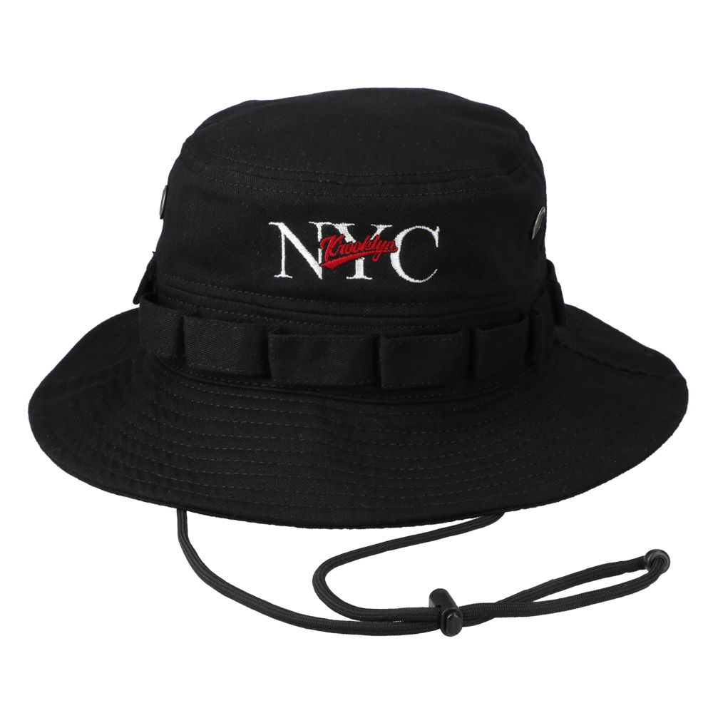 NYC Logo Bucket Hat　BLACK