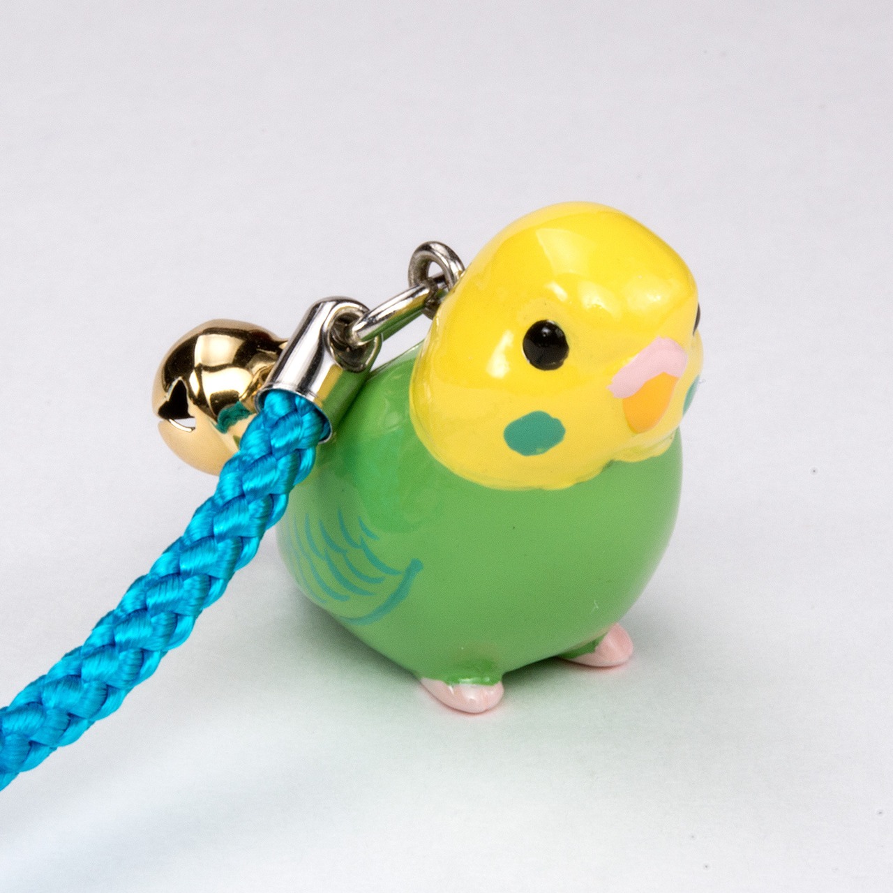 鳥シリーズ セキセイ インコ ストラップ BO-2001 イエローグリーン
