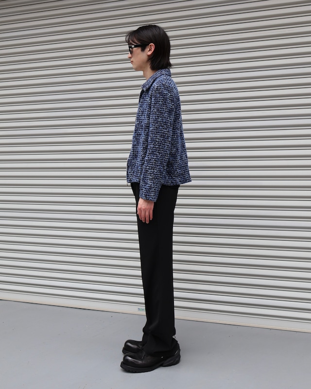 Random pile short length blouson