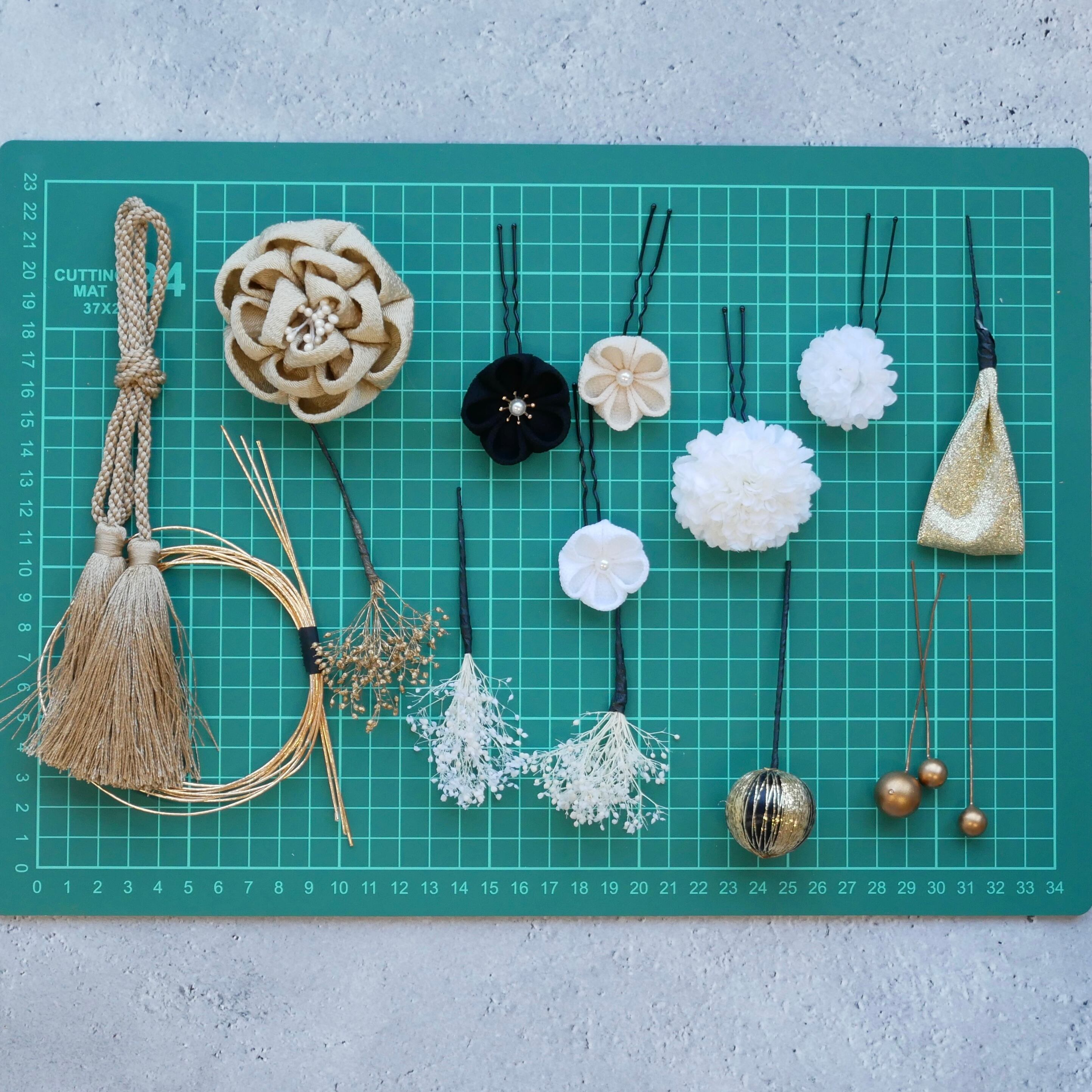 和玉・ちりめん玉 髪飾り ♡ちりめんボール 11