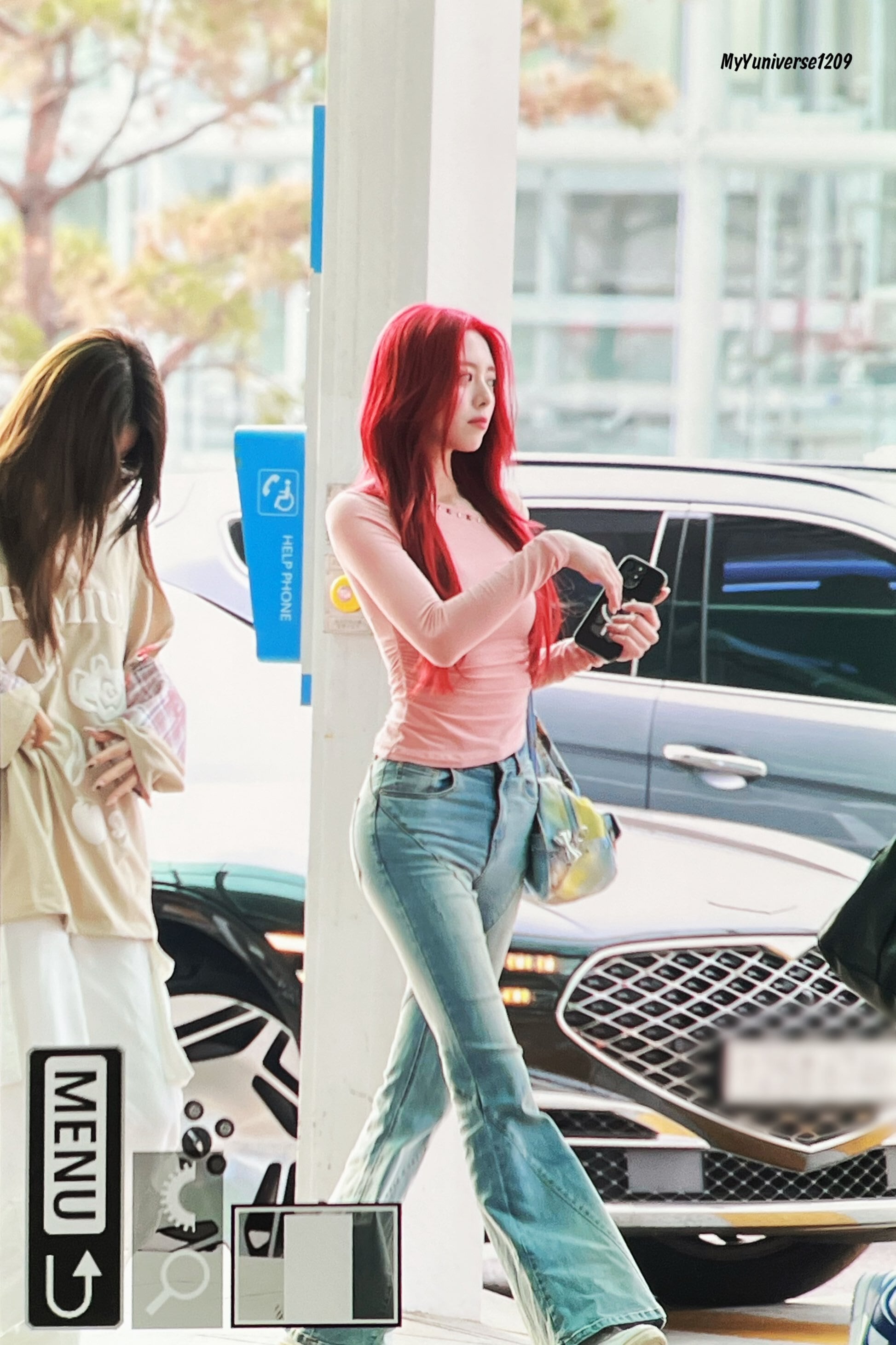 ☆ITZY ユナ 着用！！【1JINNSTUDIO】ビンテージ ブーツカット デニム