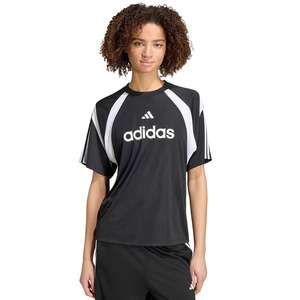 アディダス半袖Tシャツ ティロ ジャージ[レディース]W7240 KF4826ブラック/ホワイト
