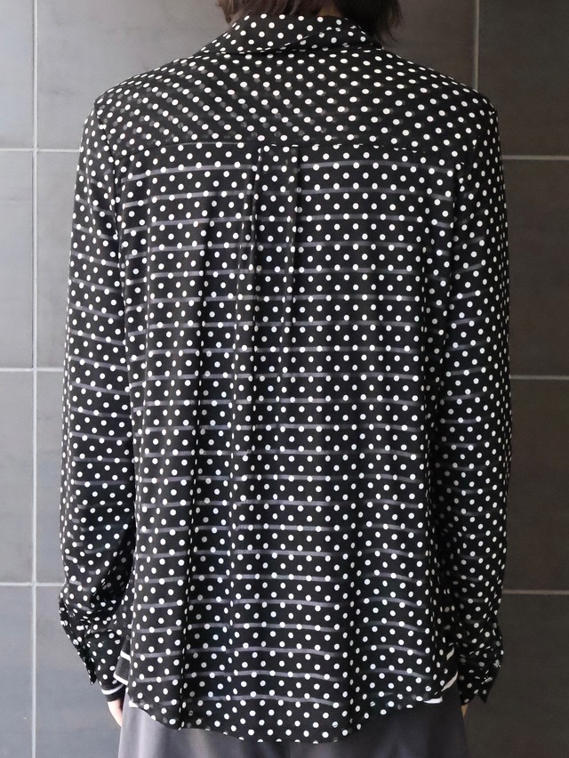 dots sheer shirt
