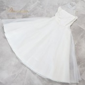 フラダンス 衣装 ワンピース ドレス アロハスタンダード ホワイト系 ALOHA STANDARDS 日本製 ホルターネック シースルー チュールスカート ワンカラー 無地 かわいい 華やか 明るい きれい 上品 白 ハワイアン アロハ フラ ダンス レッスン