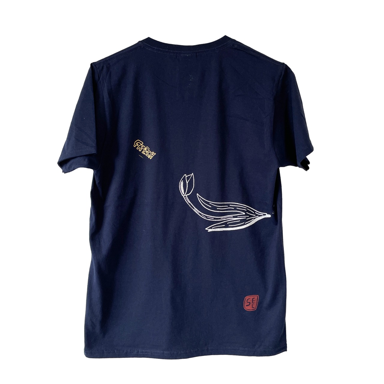 HELLOAYACHAN シルクスクリーン Tシャツ HELLO AM HELLO PM3 | HINEST 