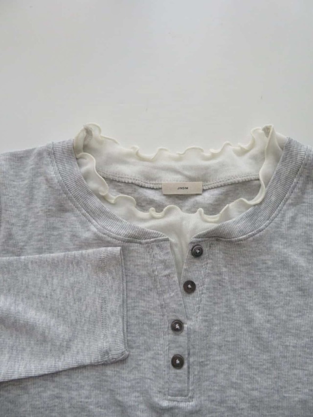 (即納) JINSIM / Tammy layered tee 3color