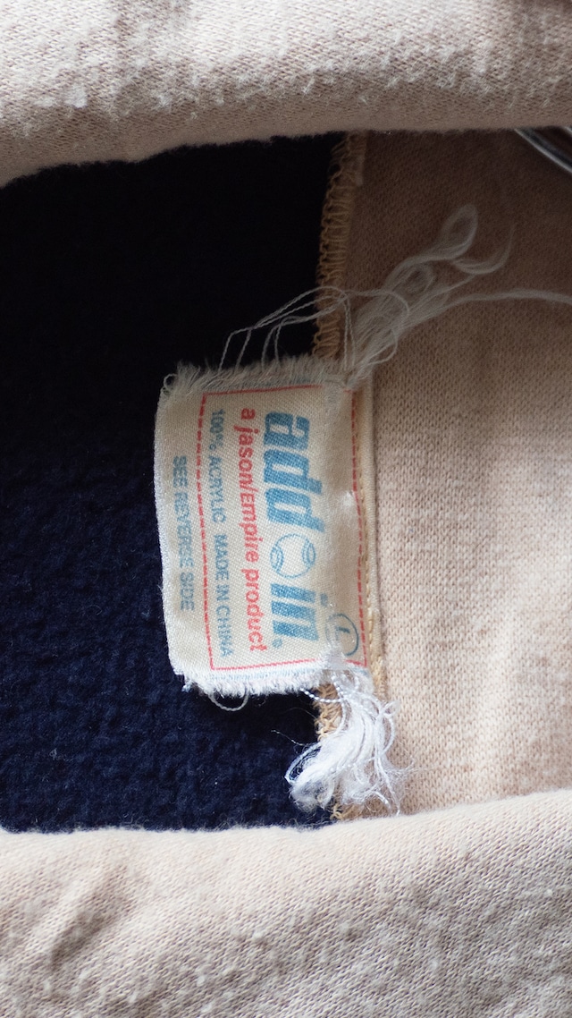 "add in" '90s vintage Acrylic sweat zip top