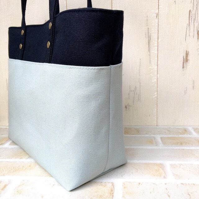 ☆受注製作 バイカラートートバッグ（Sサイズ） 倉敷帆布8号使用