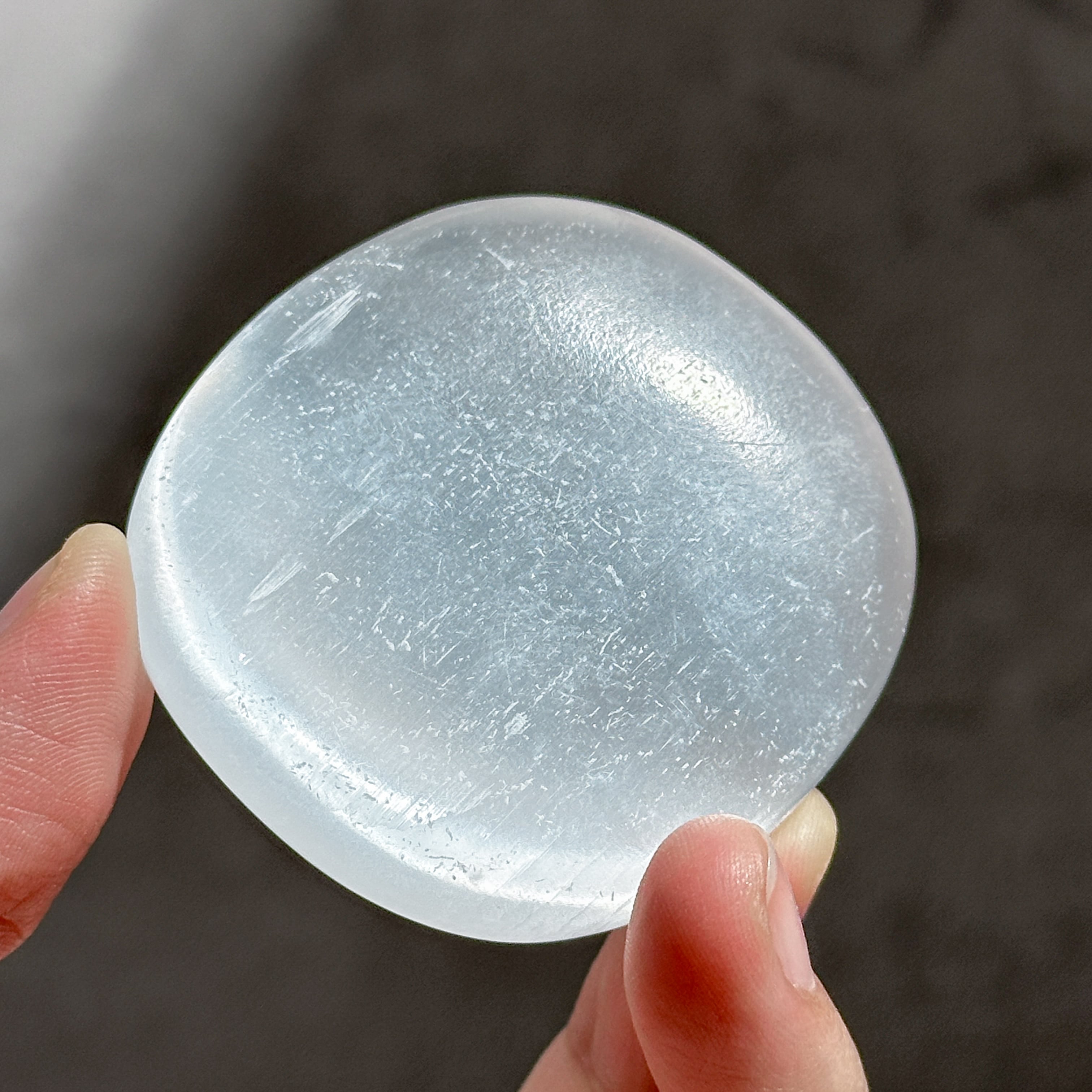 セレナイト パームストーン41♢Selenite♢天然石・鉱物