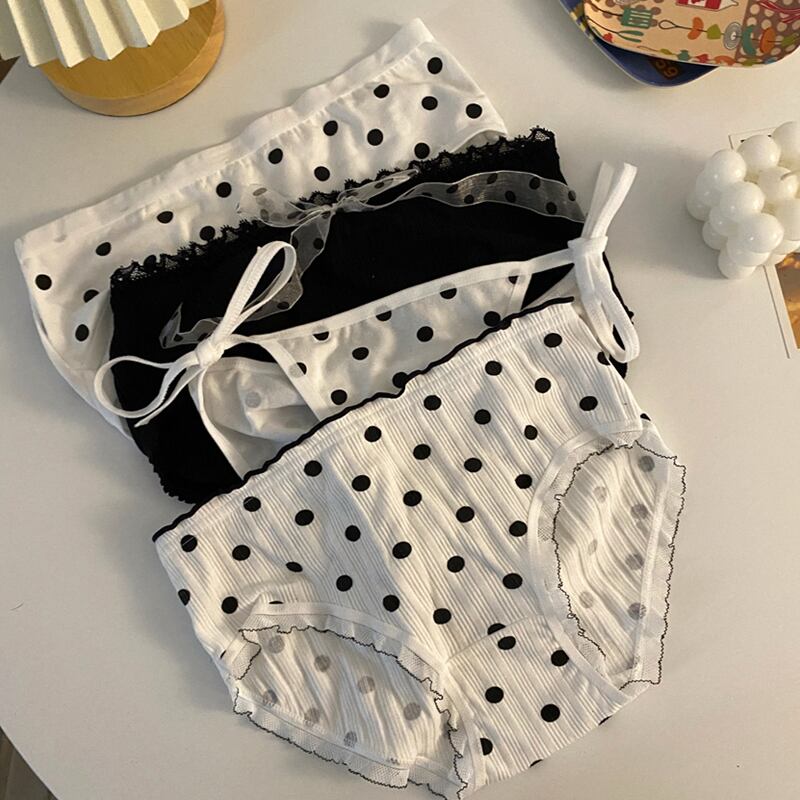 水玉サマー薄手ショーツ 大人ガーリー スウィート キュート カジュアル 夏物 ブルマー 試着室9054904022