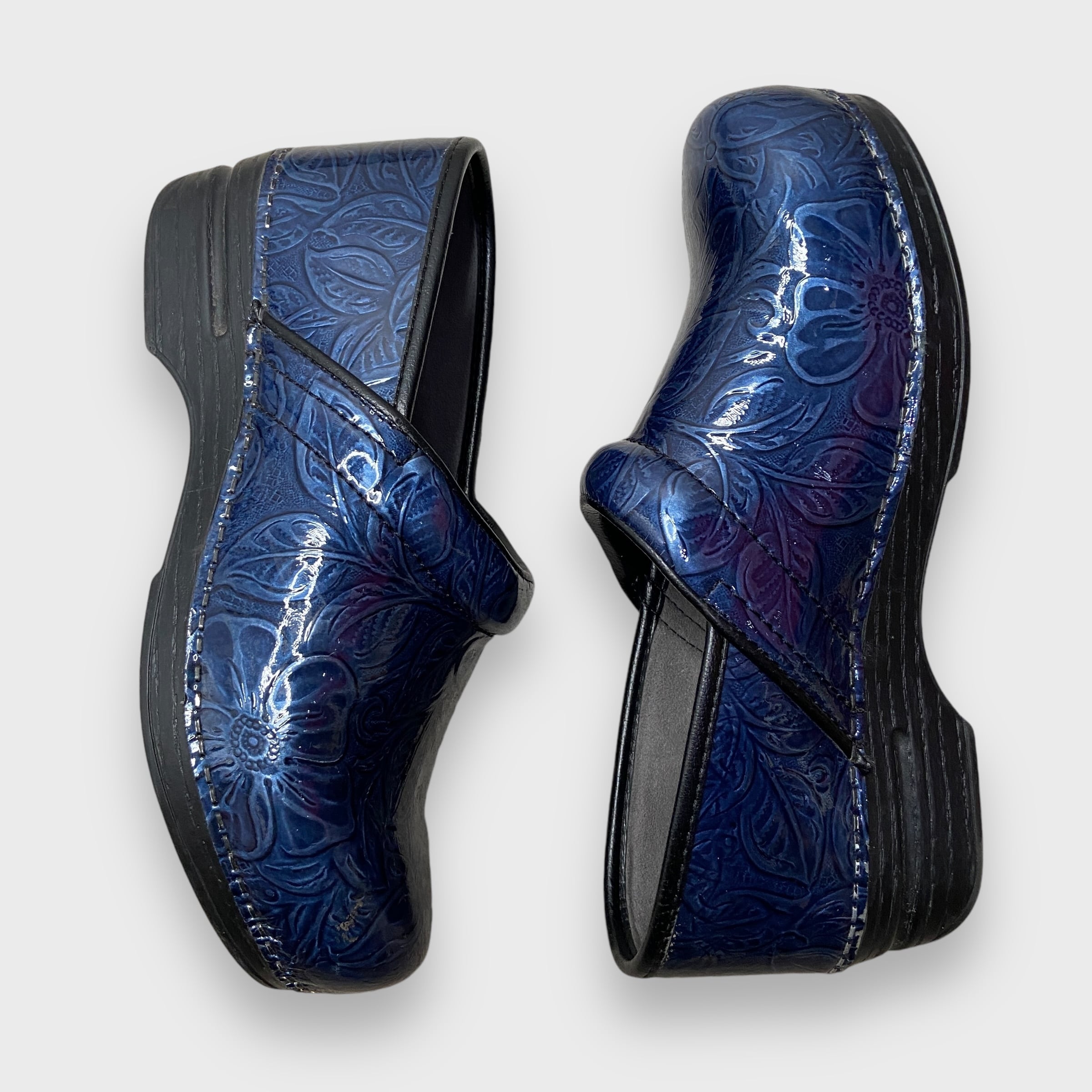 dansko ダンスコ プロフェッショナルXP 花柄 サボ クロッグ 青 dansko ダンスコ プロフェッショナルXP 花柄 サボ クロッグ 青