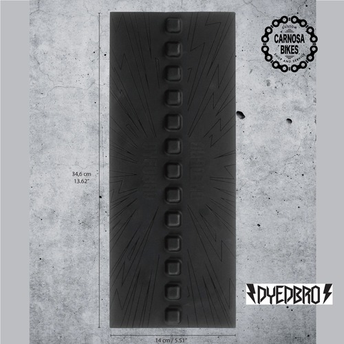 【DYEDBRO】SHUSH Chainstay Protector [シュッシュ チェーンステープロテクター] BLACK