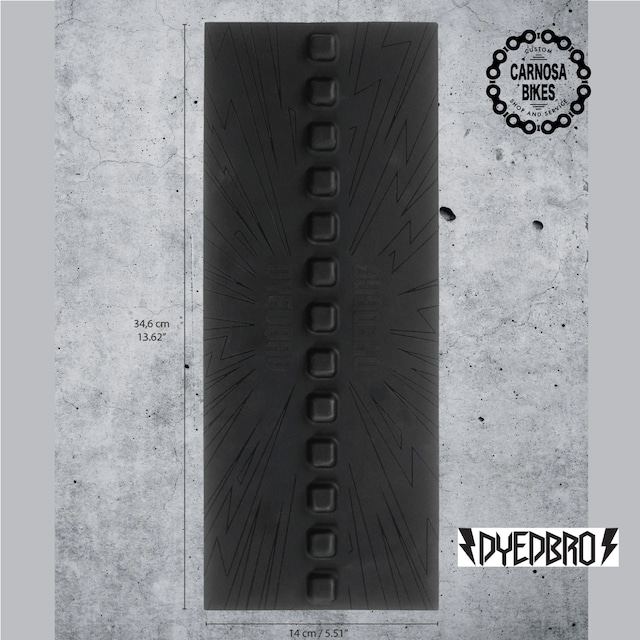 【DYEDBRO】SHUSH Chainstay Protector [シュッシュ チェーンステープロテクター] BLACK
