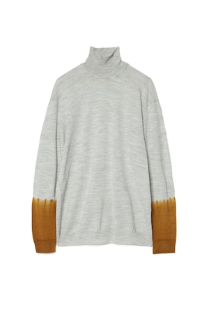 【LAST1】HIGH NECK PULL OVER KNIT(L, GRAY)