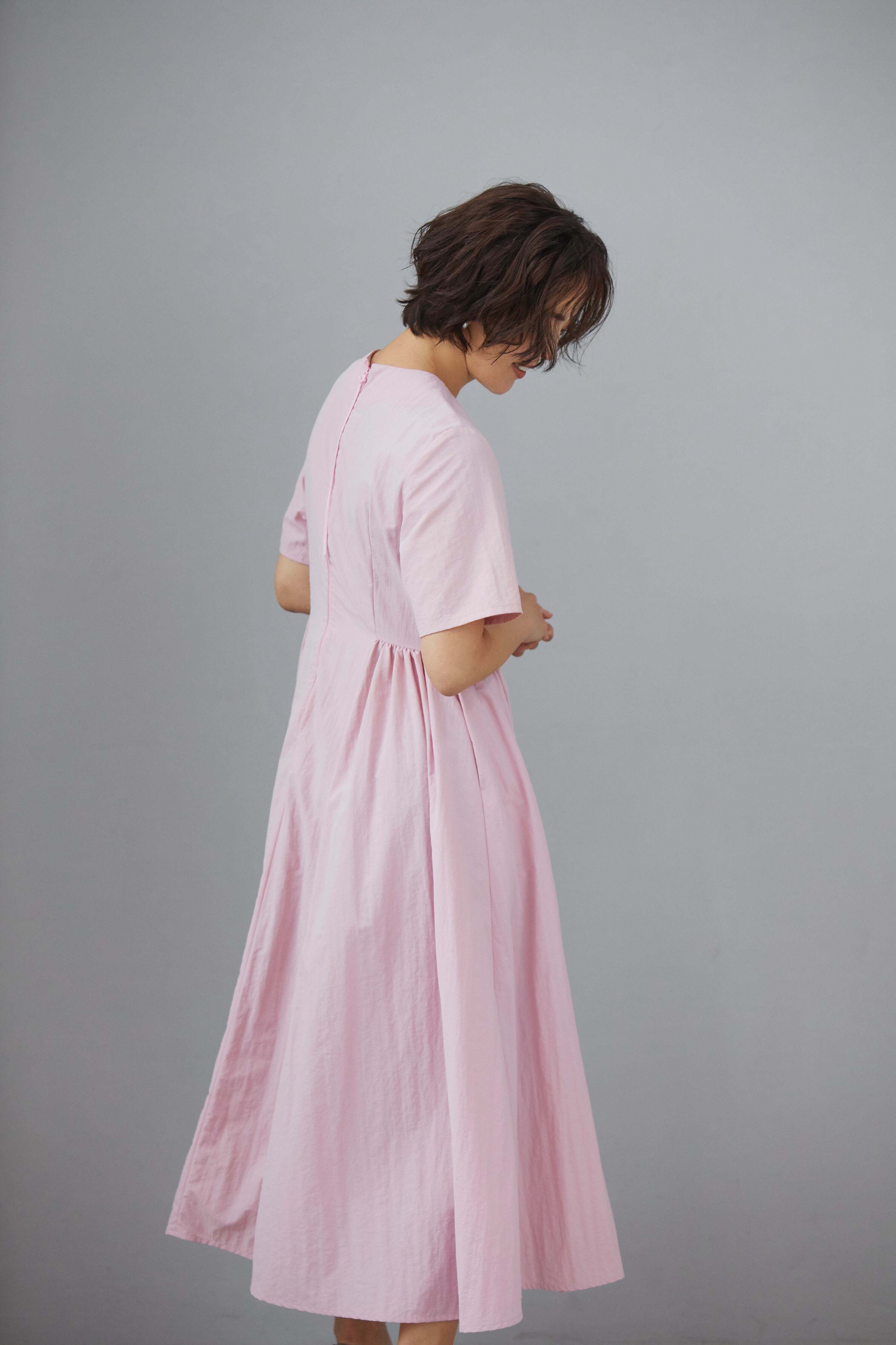 THE9SHOP】 EVERYDAY DRESS ペールピンクSサイズ THE9SHOP】 EVERYDAY DRESS ペールピンクSサイズ